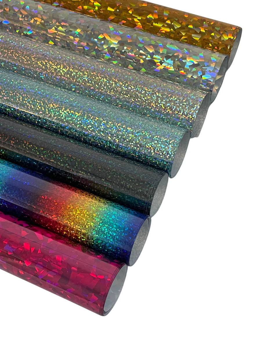 Rainbow Holographic Heat Transfer Vinyl Rolls By Craftables