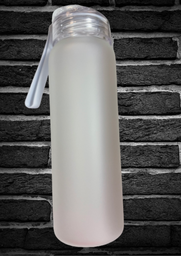 Case of 50 Frosted Sublimation Glass Water Bottle